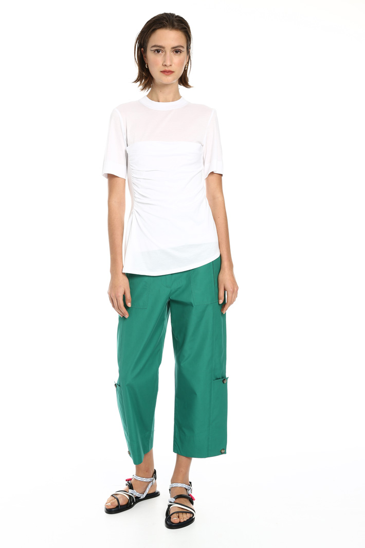Cotton cropped trousers Intrend Cotton cropped trousers Intrend