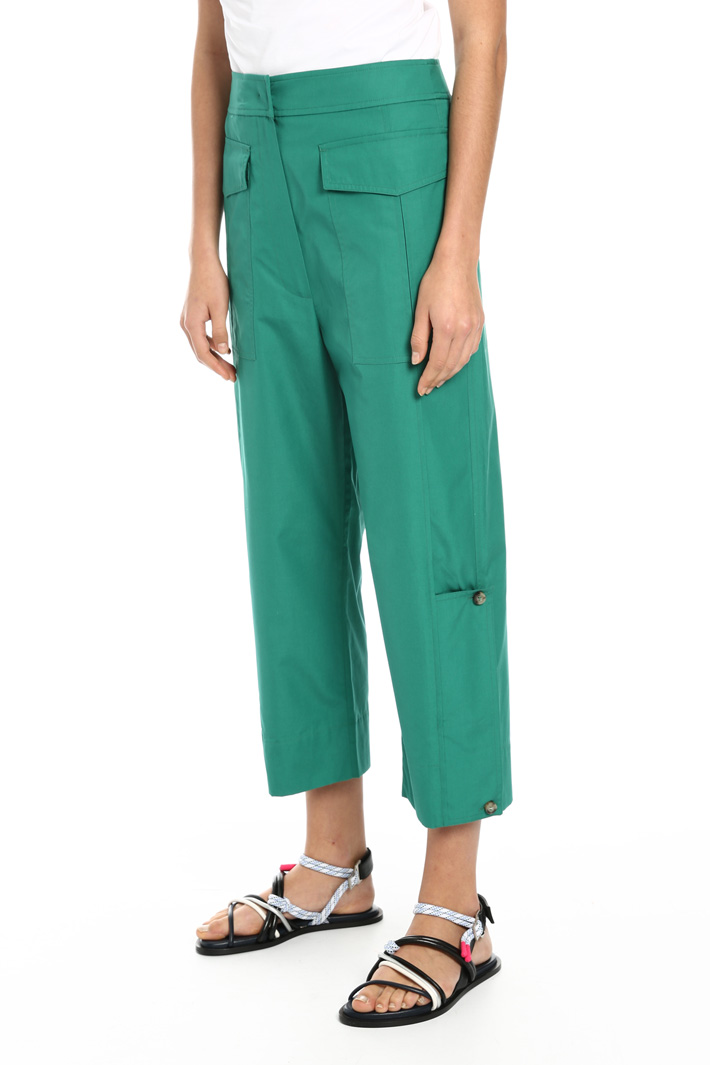 Cotton cropped trousers Intrend Cotton cropped trousers Intrend