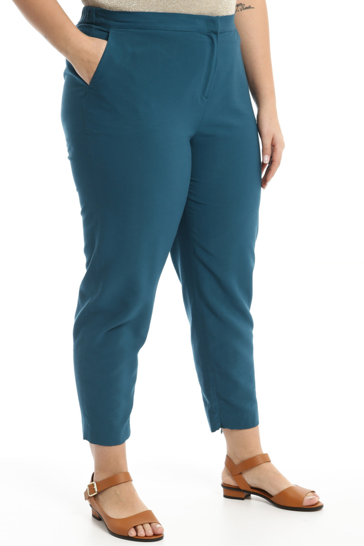 Cropped twill trousers Intrend Cropped twill trousers Intrend