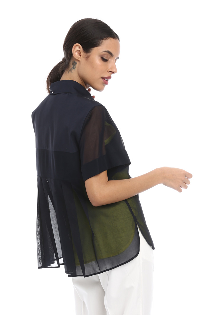 Oversized cotton voile shirt Intrend Oversized cotton voile shirt Intrend