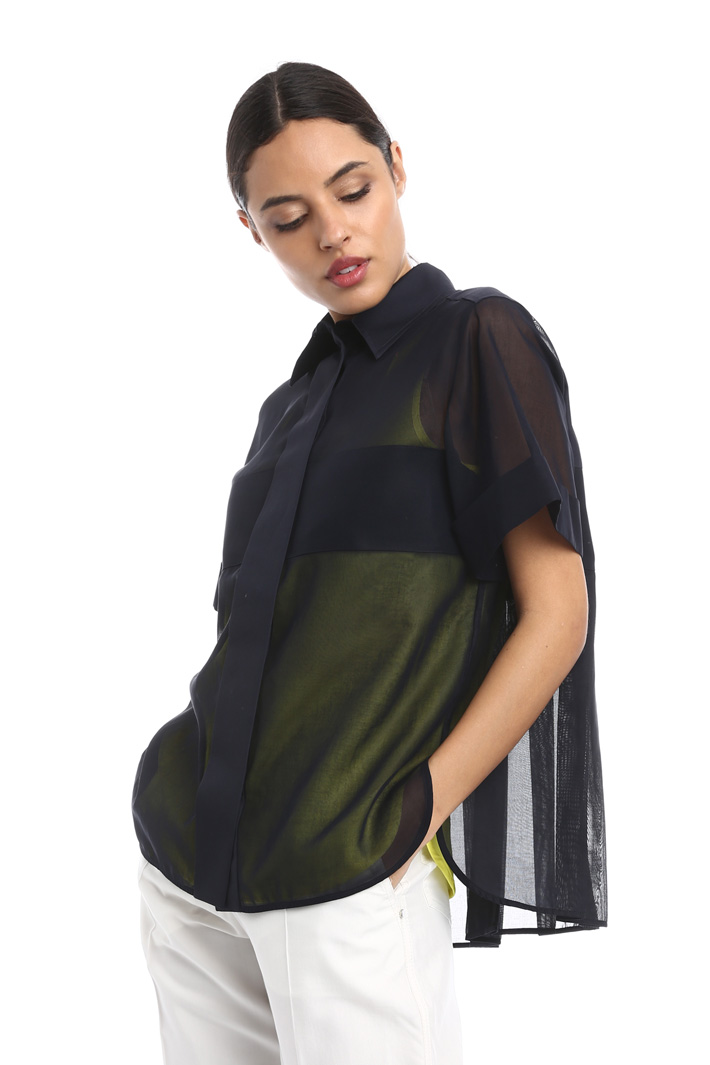 Oversized cotton voile shirt Intrend Oversized cotton voile shirt Intrend
