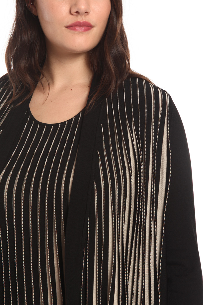 Pleated knit cardigan Intrend Pleated knit cardigan Intrend