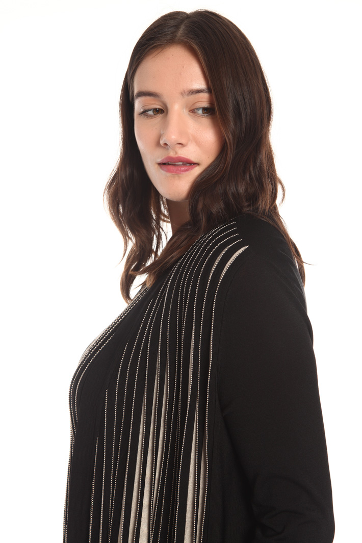 Pleated knit cardigan Intrend Pleated knit cardigan Intrend