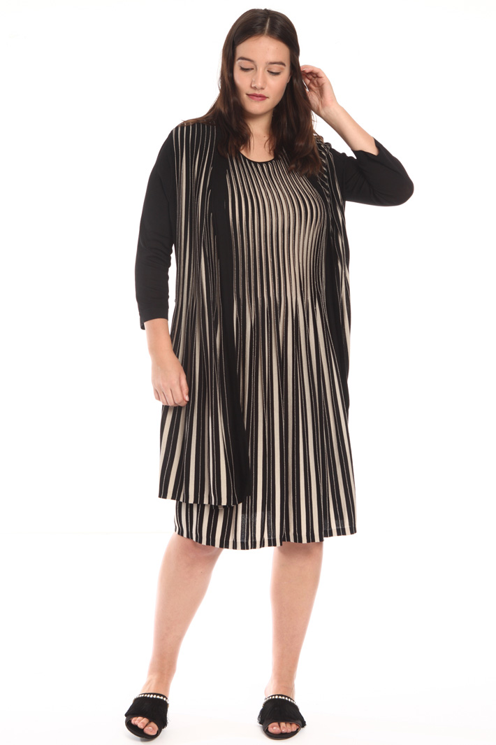 Pleated knit cardigan Intrend Pleated knit cardigan Intrend