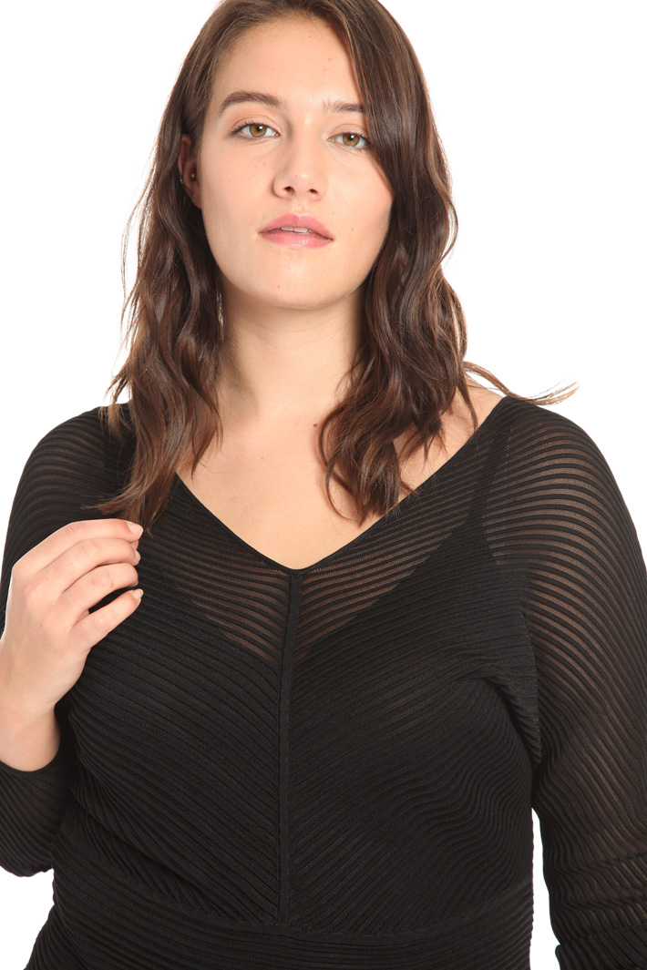 Ribbed viscose sweater Intrend Ribbed viscose sweater Intrend