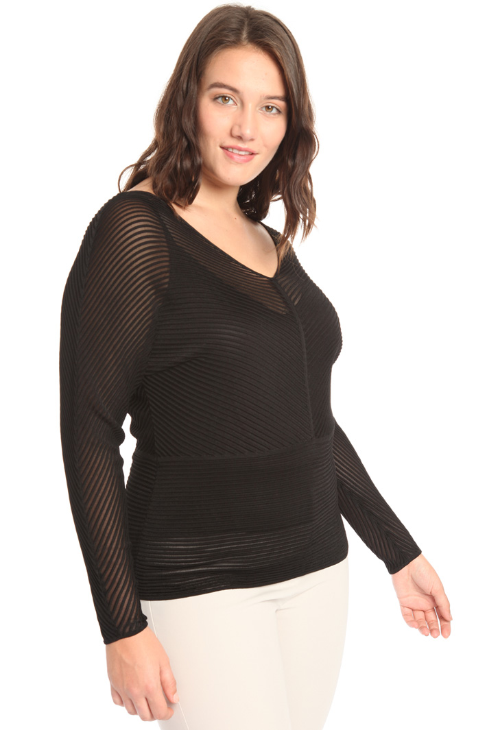 Ribbed viscose sweater Intrend Ribbed viscose sweater Intrend
