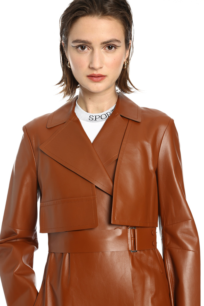 Genuine leather trench Intrend Genuine leather trench Intrend