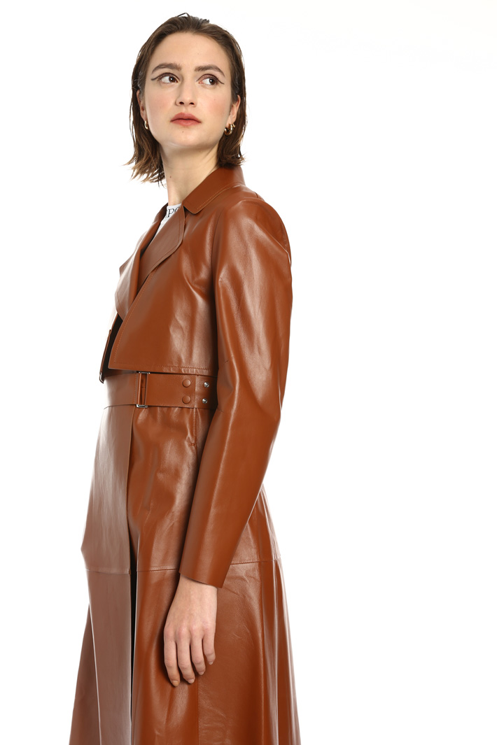 Genuine leather trench Intrend Genuine leather trench Intrend
