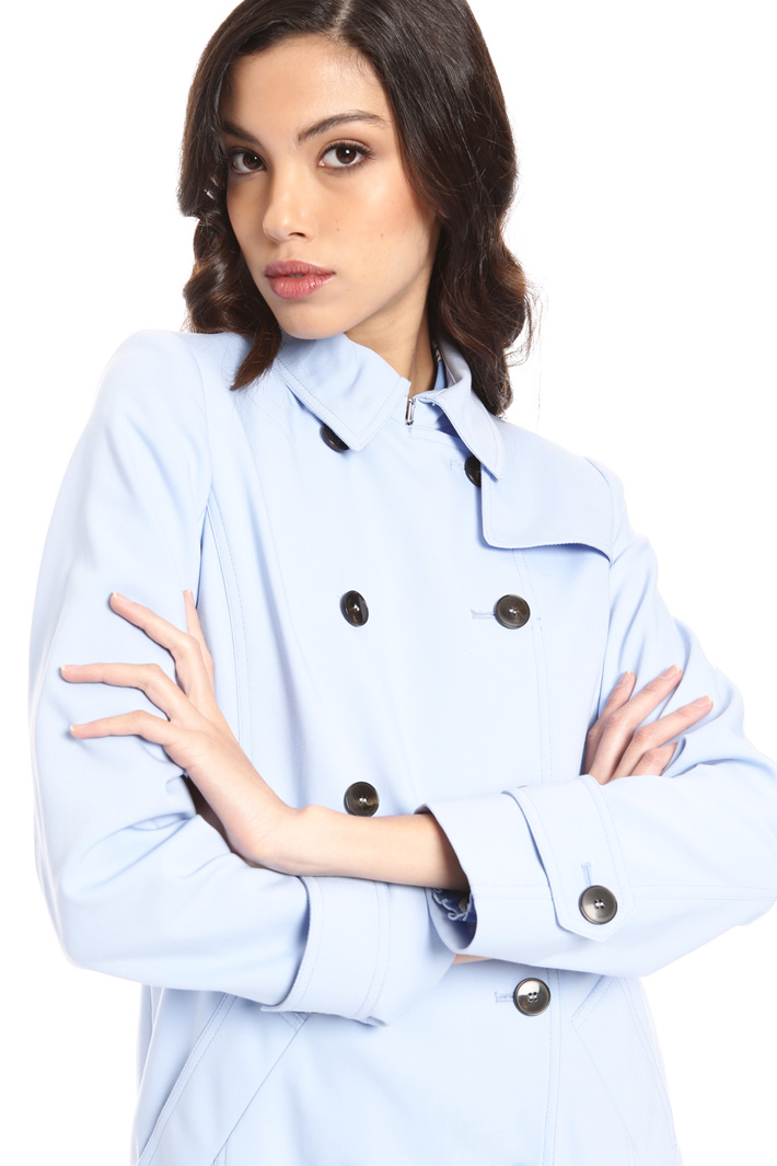 Double-breasted cotton trench Intrend Double-breasted cotton trench Intrend