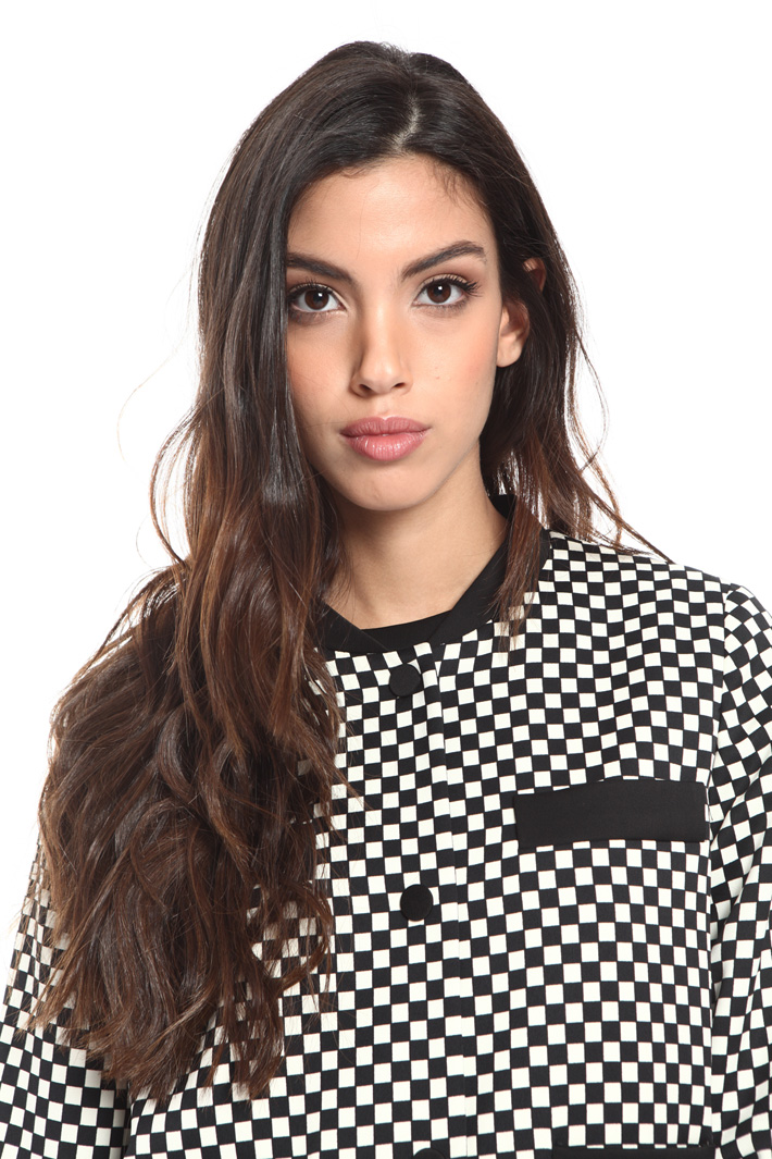 Printed satin jacket Intrend Printed satin jacket Intrend