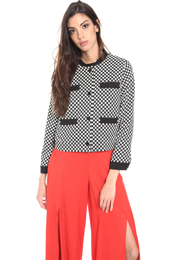 Printed satin jacket Intrend Printed satin jacket Intrend