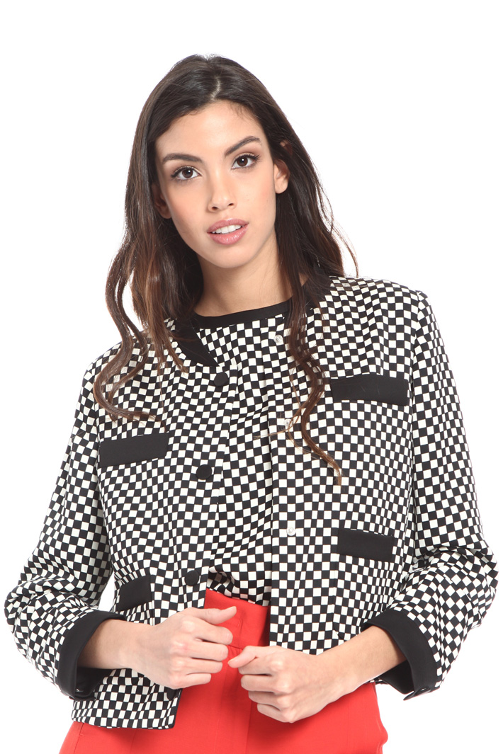 Printed satin jacket Intrend Printed satin jacket Intrend