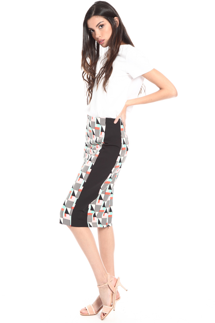 Printed sheath skirt Intrend Printed sheath skirt Intrend