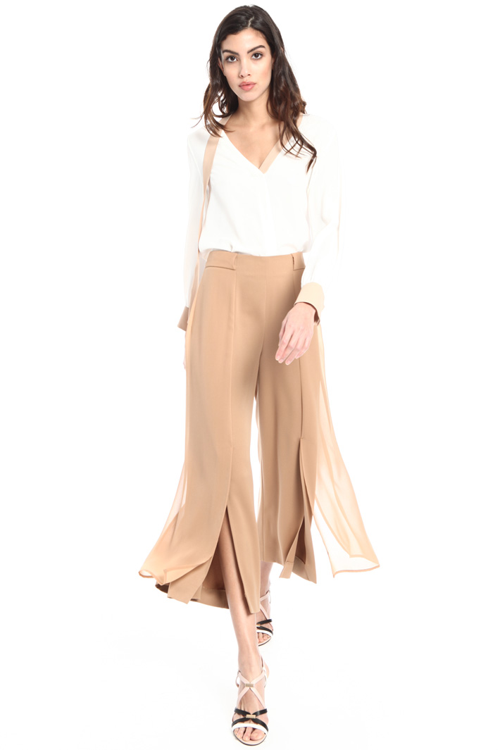 Satin palazzo trousers Intrend Satin palazzo trousers Intrend