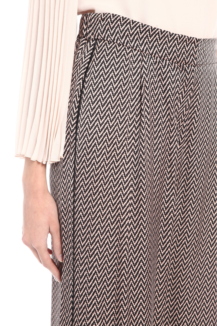 Printed satin trousers Intrend Printed satin trousers Intrend