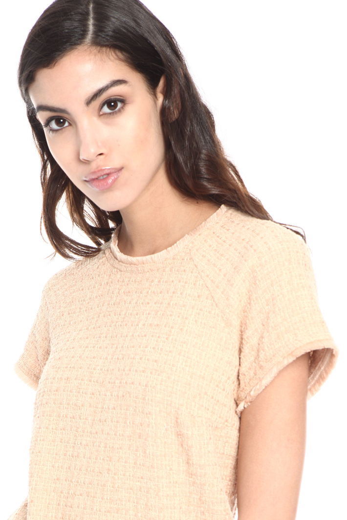 Front pocket bouclé dress Intrend Front pocket bouclé dress Intrend