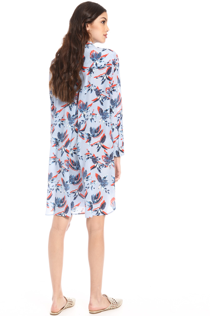 Chest pocket chemisier dress Intrend Chest pocket chemisier dress Intrend