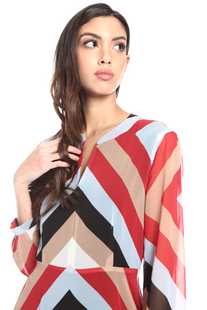 Geometrical pattern midi dress Intrend Geometrical pattern midi dress Intrend
