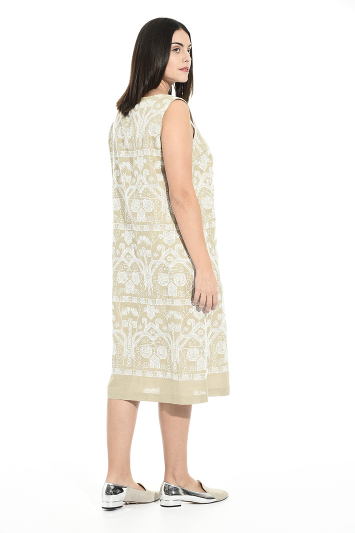 Embroidered linen dress Intrend Embroidered linen dress Intrend