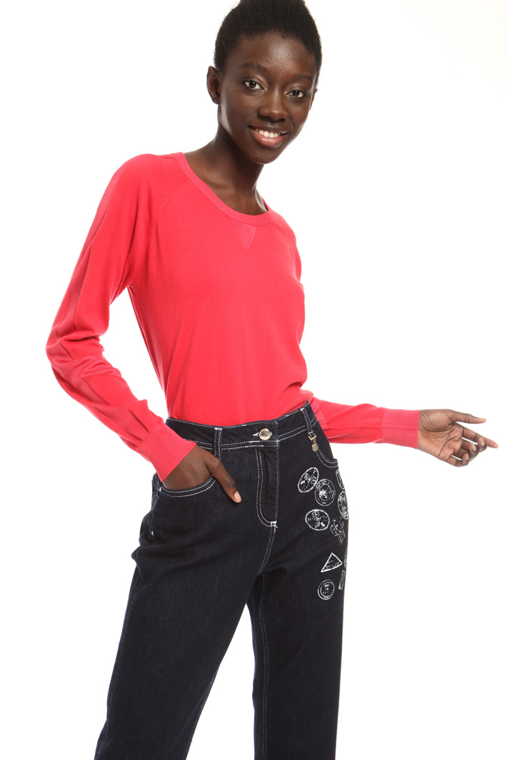 Cotton blend sweater Intrend Cotton blend sweater Intrend