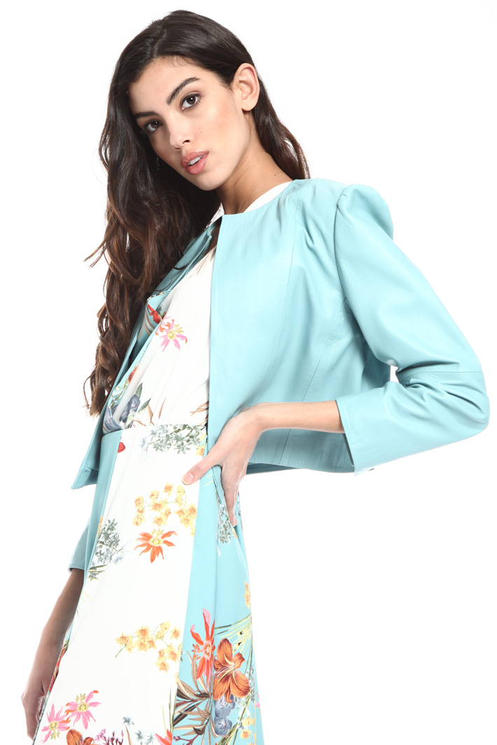 Crop leather jacket Intrend Crop leather jacket Intrend