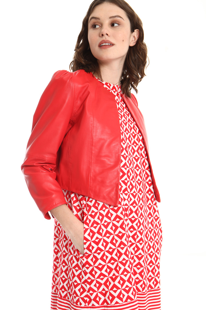 Crop leather jacket Intrend Crop leather jacket Intrend