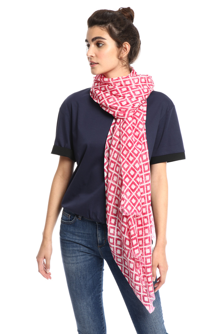 Silk and cotton foulard Intrend Silk and cotton foulard Intrend