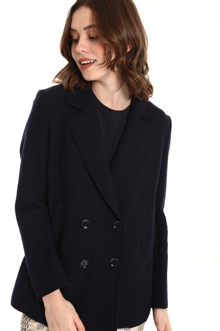 Double-breasted jersey blazer Intrend Double-breasted jersey blazer Intrend