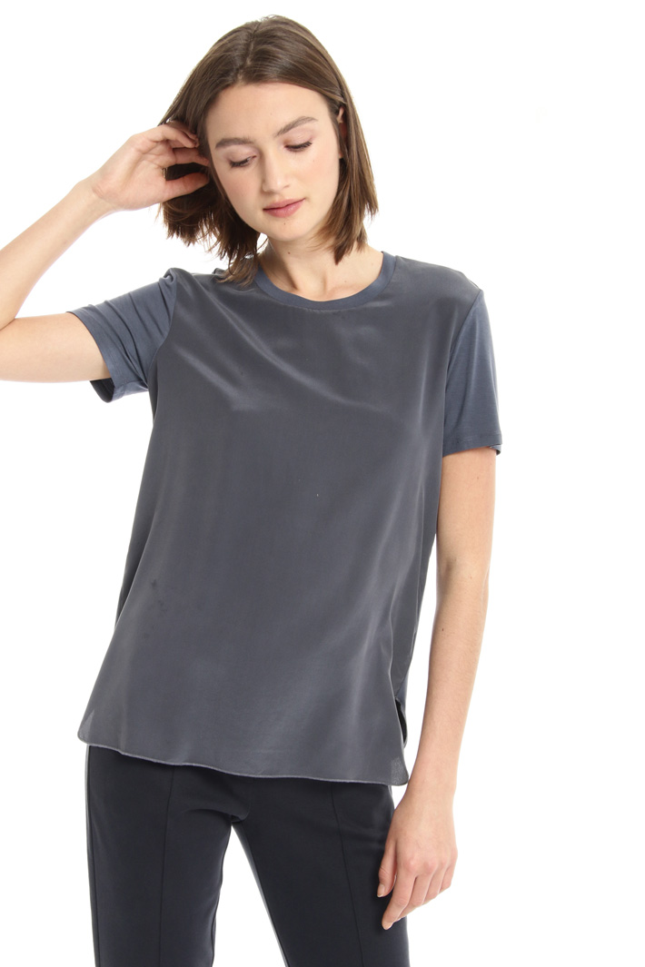 Jersey and silk T-shirt Intrend Jersey and silk T-shirt Intrend