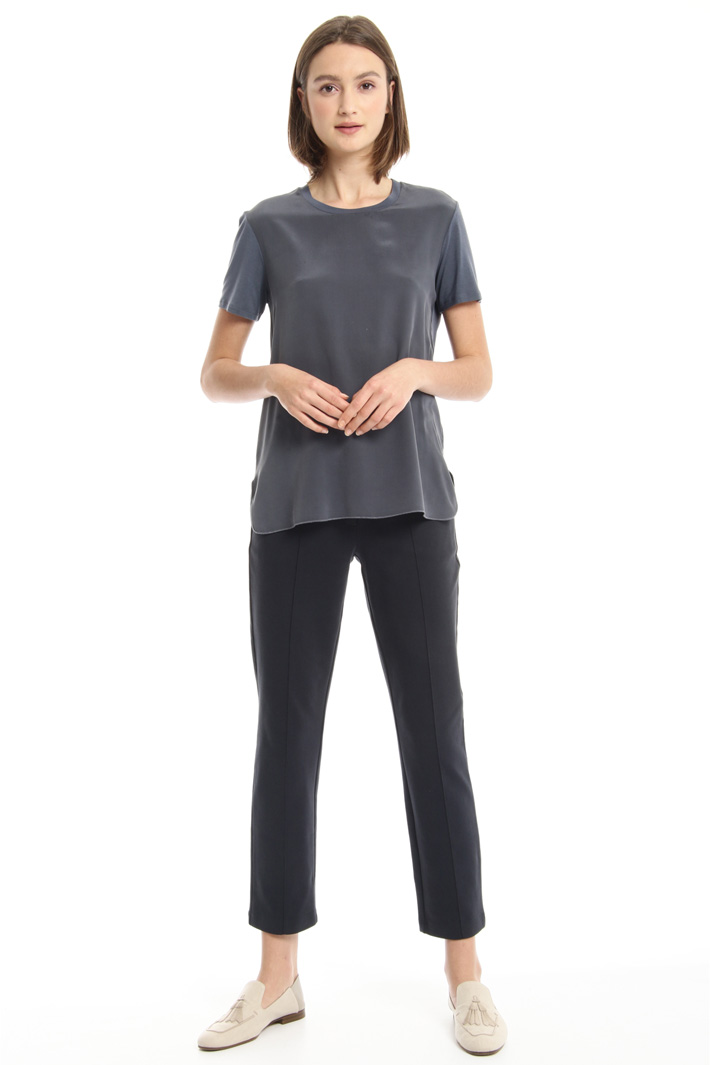 Jersey and silk T-shirt Intrend Jersey and silk T-shirt Intrend