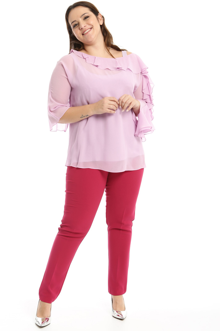Silk georgette blouse Intrend Silk georgette blouse Intrend