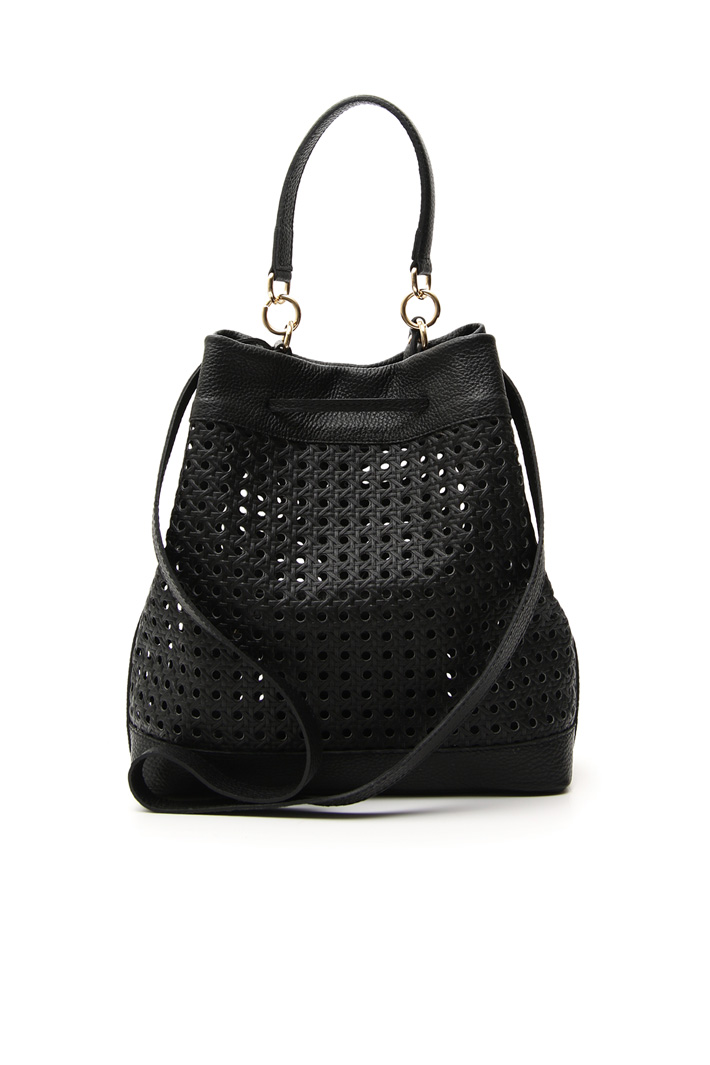 Leather bucket bag Intrend Leather bucket bag Intrend
