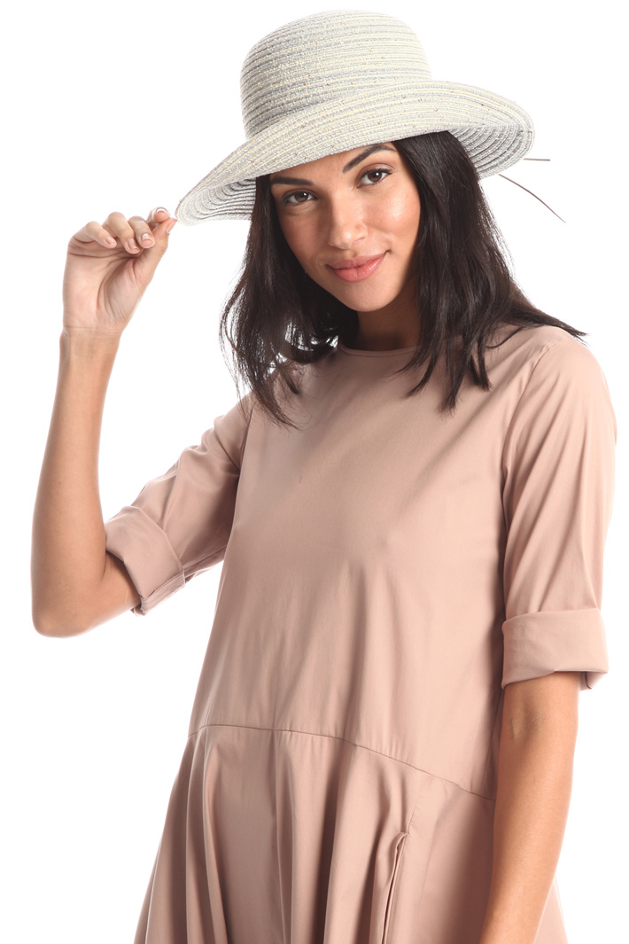 Hat with laminated ribbon Intrend Hat with laminated ribbon Intrend