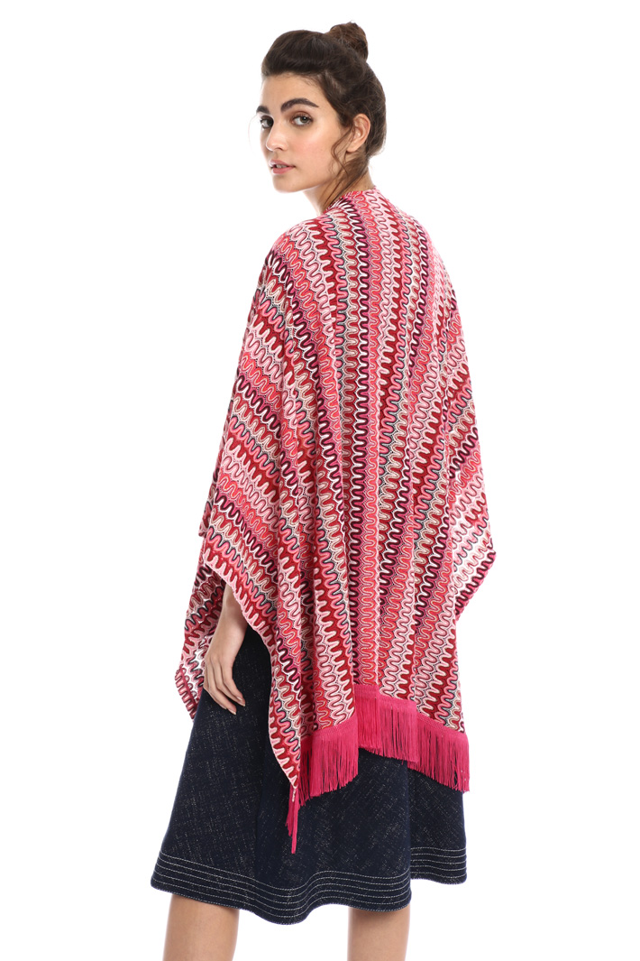Jersey and cotton poncho Intrend Jersey and cotton poncho Intrend