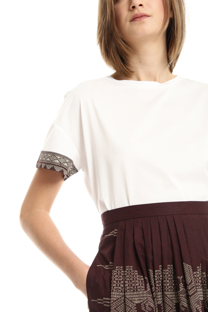 Printed skirt with pockets Intrend Printed skirt with pockets Intrend