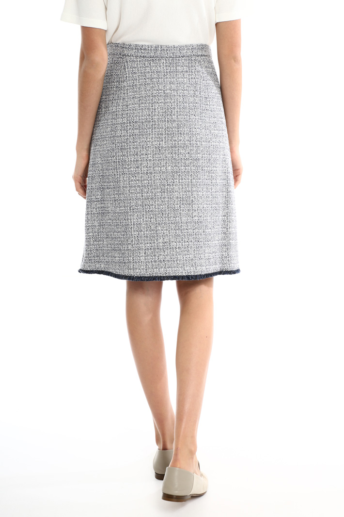 Knit-effect cotton skirt Intrend Knit-effect cotton skirt Intrend