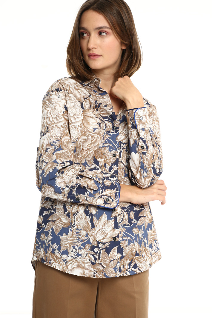 Printed cotton shirt Intrend Printed cotton shirt Intrend