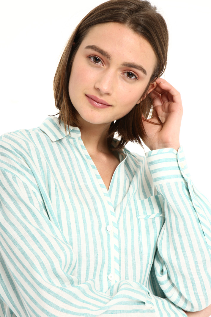 Yarn-dyed linen shirt Intrend Yarn-dyed linen shirt Intrend