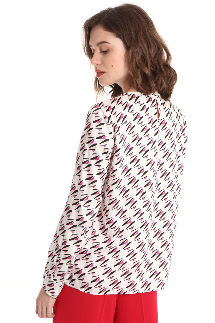 Printed twill blouse Intrend Printed twill blouse Intrend
