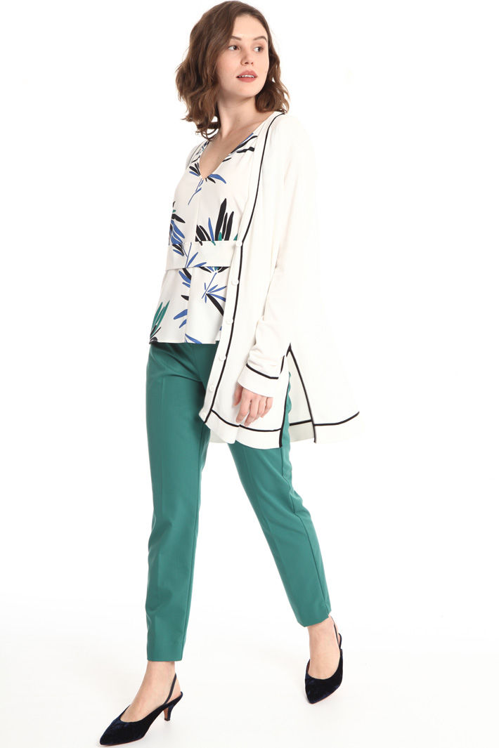Stretch viscose blend trousers Intrend Stretch viscose blend trousers Intrend