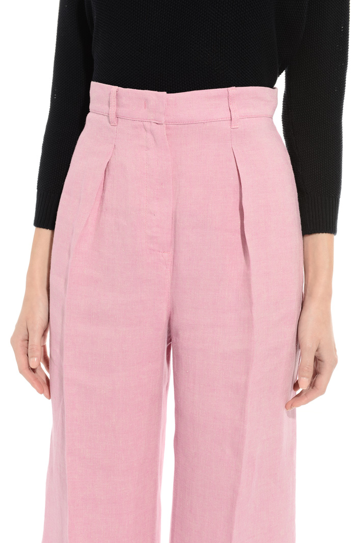 Linen palazzo trousers Intrend Linen palazzo trousers Intrend
