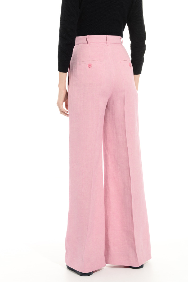 Linen palazzo trousers Intrend Linen palazzo trousers Intrend