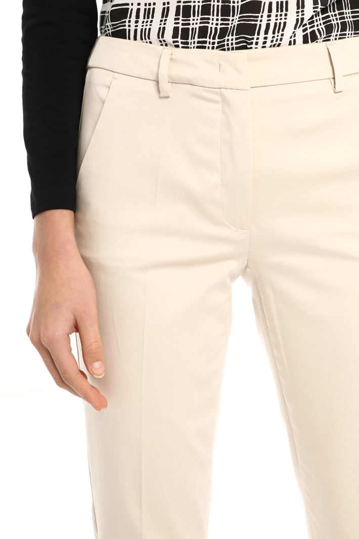 Pantaloni in raso di cotone Intrend Pantaloni in raso di cotone Intrend