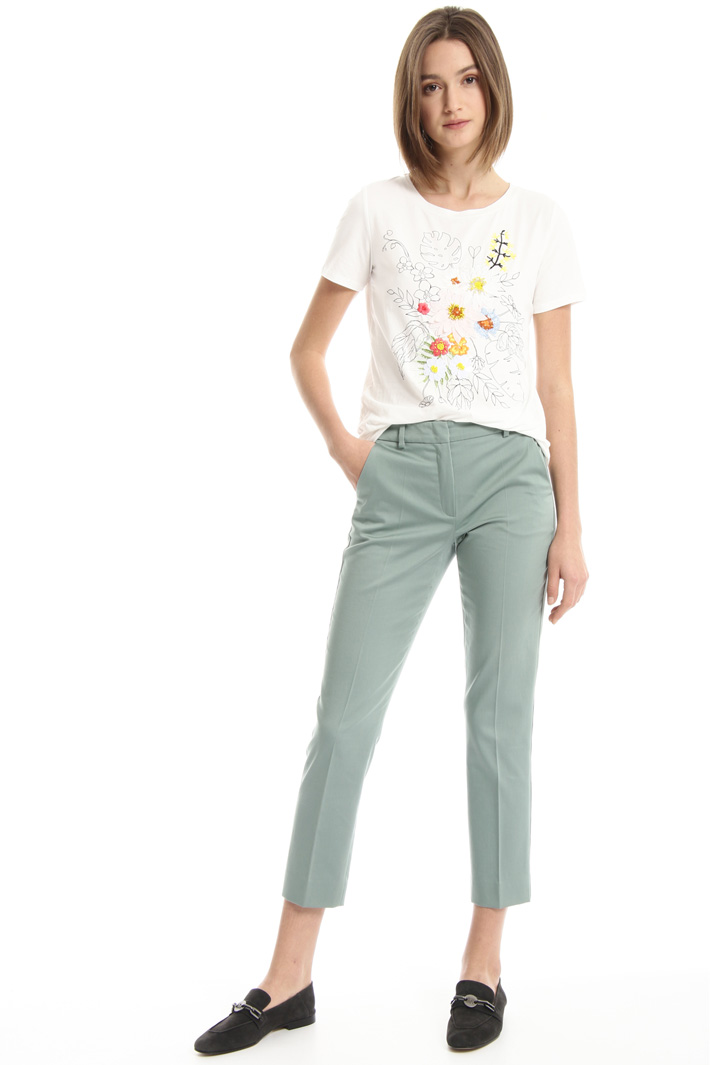 Cotton satin trousers Intrend Cotton satin trousers Intrend