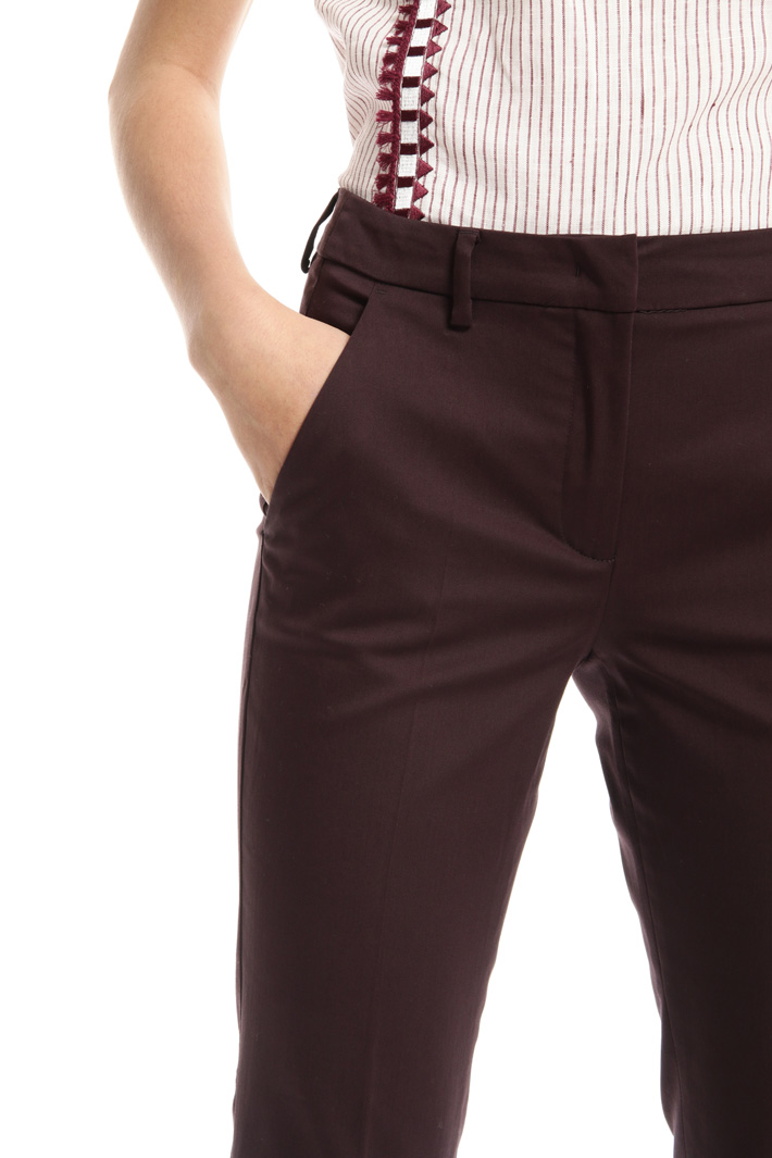 Cotton satin trousers Intrend Cotton satin trousers Intrend