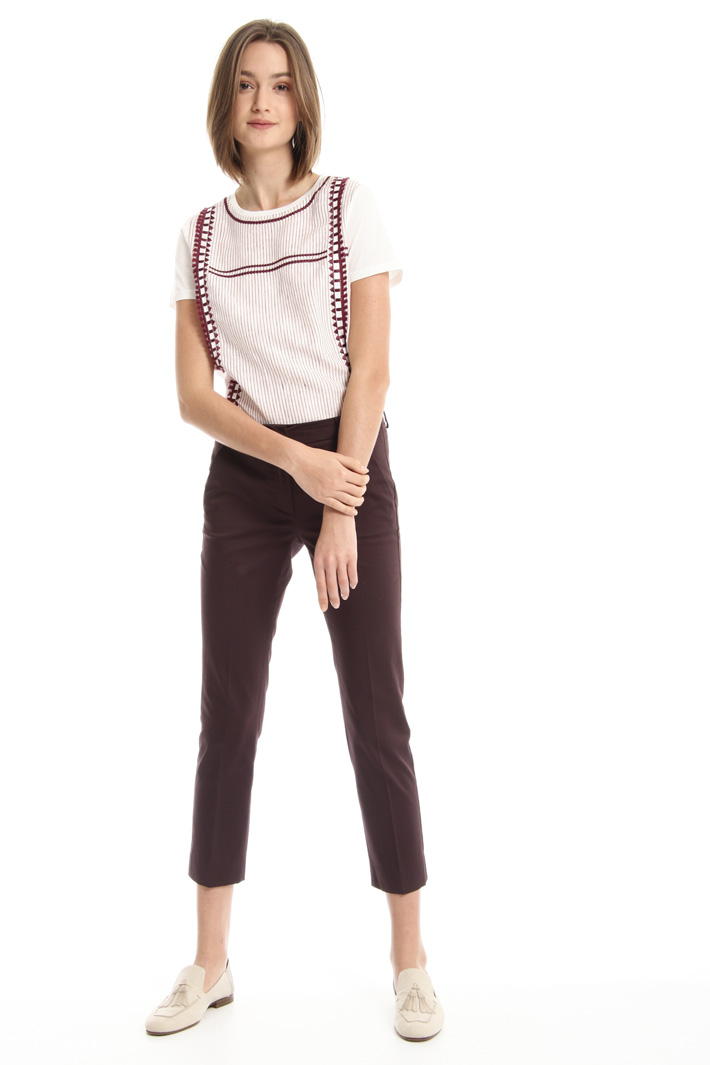 Cotton satin trousers Intrend Cotton satin trousers Intrend