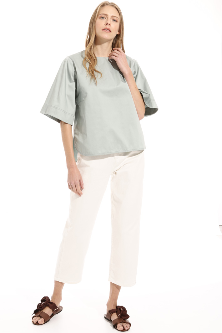 Boxy fit satin tunic Intrend Boxy fit satin tunic Intrend