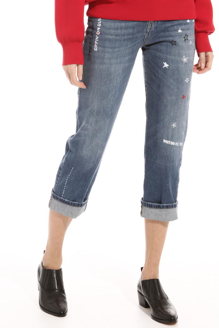 Five pocket crop jeans Intrend Five pocket crop jeans Intrend