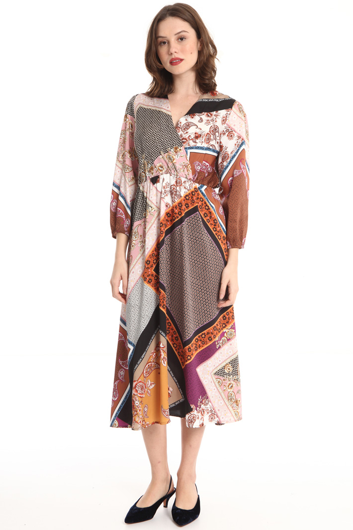 Printed twill dress Intrend Printed twill dress Intrend