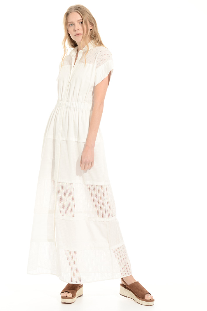 Embroidered pure cotton dress Intrend Embroidered pure cotton dress Intrend